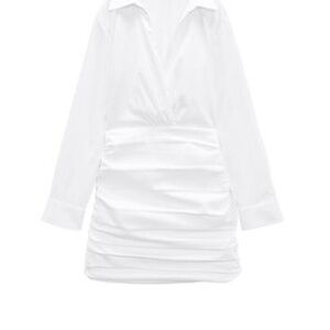 Elegant White Long Sleeve Dress